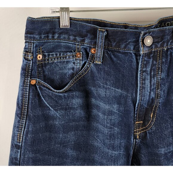 American Eagle Outfitters Jeans Mens 34x33 Blue Relaxed Made to Last Denim - Picture 3 of 10